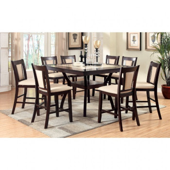 CM3984PT-9PC 9PC SETS BRENT COUNTER HT. TABLE + 8 COUNTER HT. CHAIRS