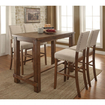 CM3324BT-5PC 5PC SETS SANIA BAR TABLE + 4 BAR CHAIRS