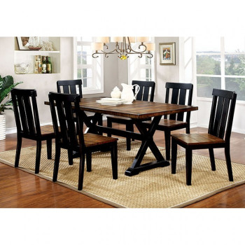 CM3668T-7PC 7PC SETS ALANA RECTANGULAR TABLE + 6 SIDE CHAIRS