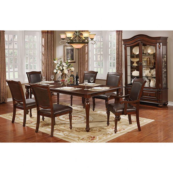 CM3453T-7PC 7PC SETS SYLVANA DINING TABLE + 2 ARM CHAIRS + 4 SIDE CHAIRS