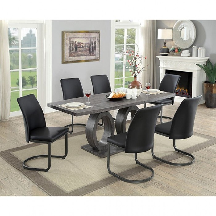 CM3918T-7PC 7PC SETS SASKIA DINING TABLE