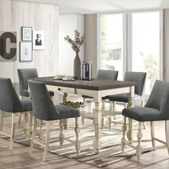 CM3979PT-7PC1 7PC SETS PLYMOUTH COUNTER HT. TABLE + 6 COUNTER HT. CHAIR