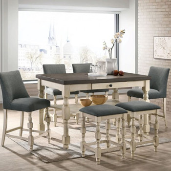 CM3979PT-7PC 7PC SETS PLYMOUTH COUNTER HT. TABLE + 4 COUNTER HT. CHAIR + 2 COUNTER HT. STOOL