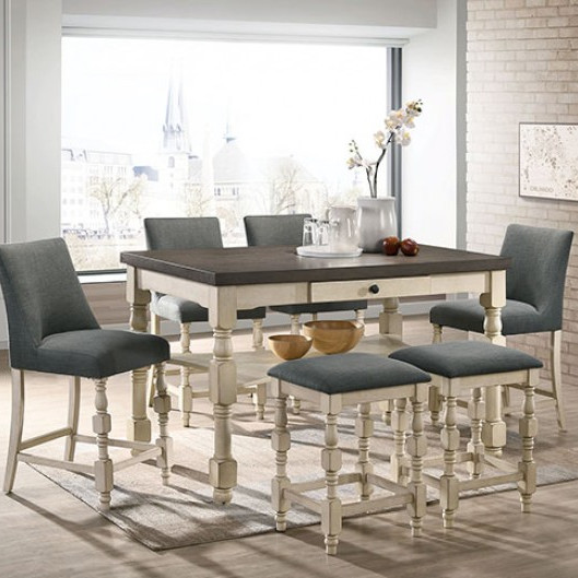 CM3979PT-7PC 7PC SETS PLYMOUTH COUNTER HT. TABLE + 4 COUNTER HT. CHAIR + 2 COUNTER HT. STOOL