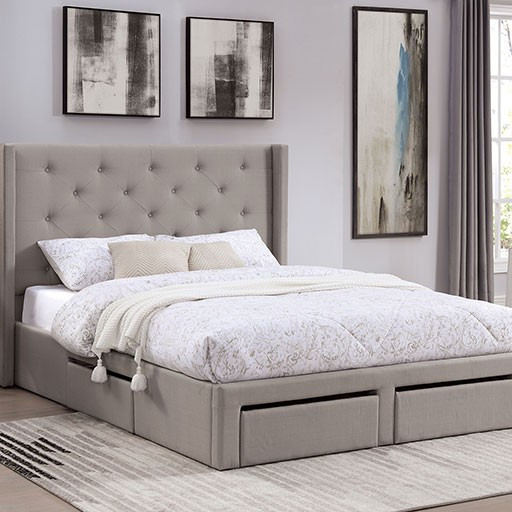 FOA7242GY-Q MITCHELLE Queen BED
