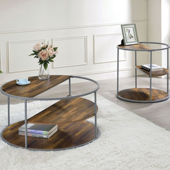 CM4396GY-2PC 2PC SETS ORRIN Coffee Table + End Table