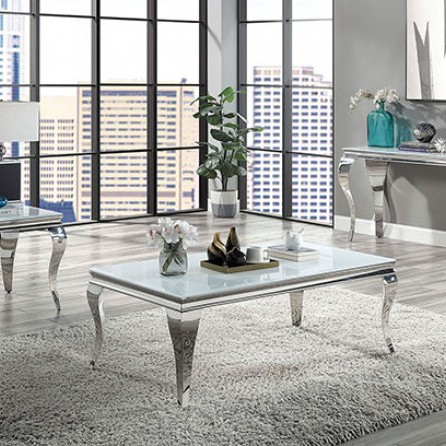 CM4903WH-3PC 3PC SETS WETZIKON Coffee Table + End Table + Sofa Table