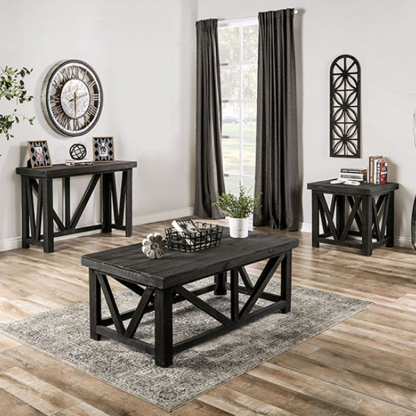 EM4001DG-3PC 3PC SETS HALTON HILLS Coffee Table + End Table + Sofa Table