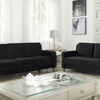 CM6064BK-2PC 2PC SETS BRANDI SOFA + LOVESEAT