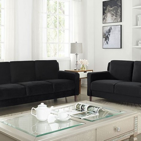 CM6064BK-2PC 2PC SETS BRANDI SOFA + LOVESEAT