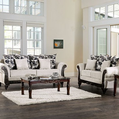 SM7756-2PC 2PC SETS CASSANI SOFA + LOVESEAT