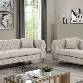 CM6498BG-2PC 2PC SETS SAPPHIRA SOFA + LOVESEAT