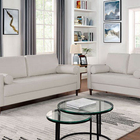 CM6452WH-2PC 2PC SETS HORGEN SOFA + LOVESEAT