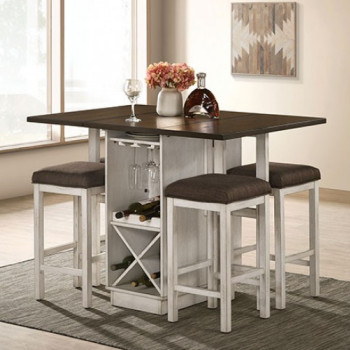 CM3168BR-PT-5PC 5PC SETS BINGHAM COUNTER HT. TABLE + 4 Stools