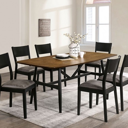 CM3548A-T-7PC 7PC SETS OBERWIL DINING TABLE + 6 CHAIRS