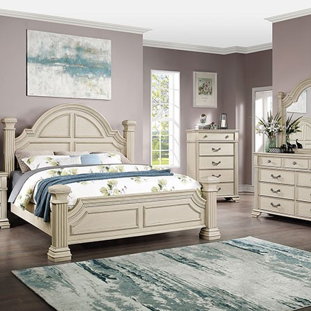 FOA7144WH-CK-4PC 4PC SETS PAMPHILOS Cal.King BED