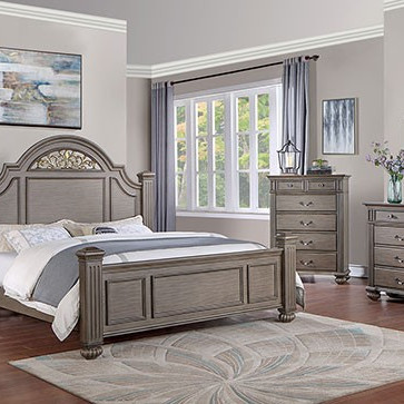 CM7129GY-EK-4PC 4PC SETS SYRACUSE E.King BED
