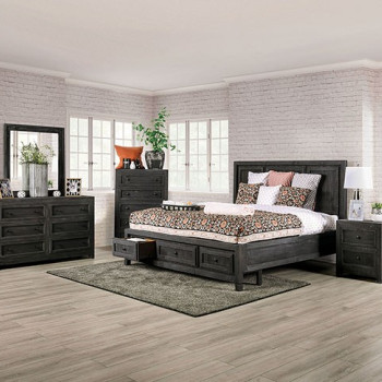 EM7074DG-Q-4PC 4PC SETS OAKRIDGE Queen BED