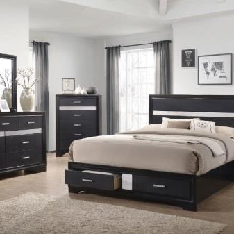 206361Q-S4 4PC SETS Nightstand + Dresser + Mirror + Chest