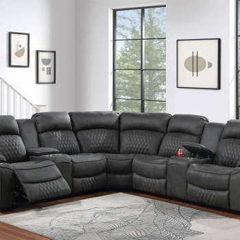 F86633 3-Piece Reclining Sectional Set