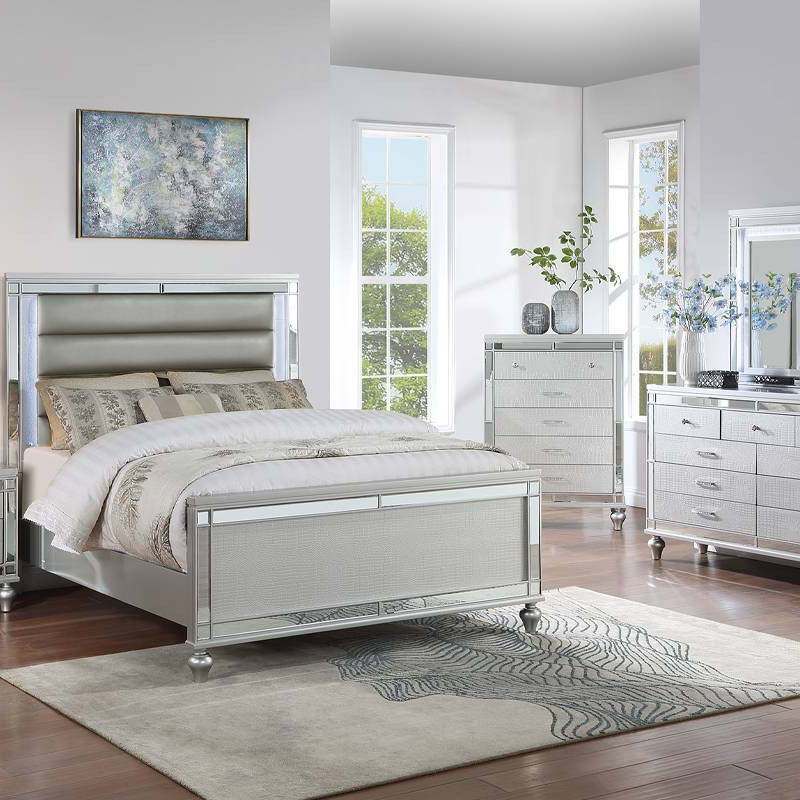 F9645Q-4PC 4PC SETS Queen Bed