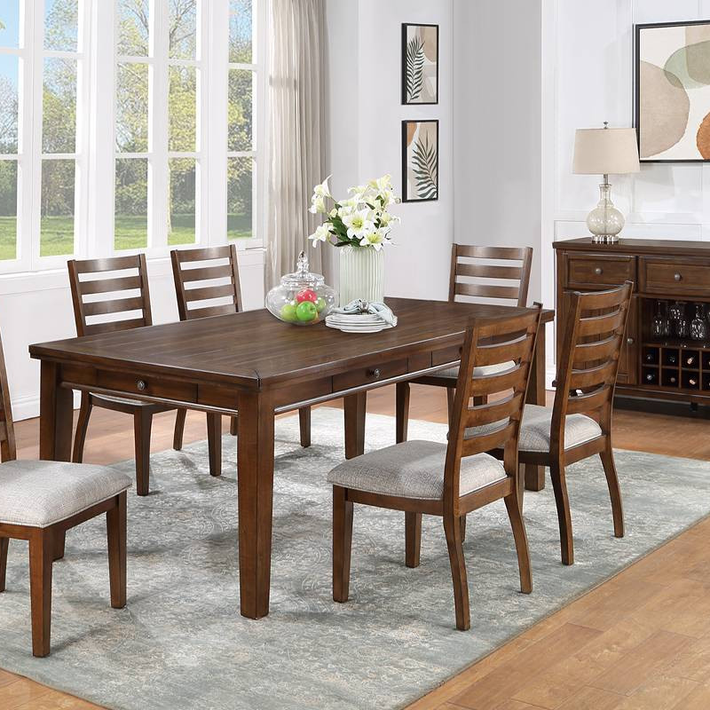 F2599-7PC 7PC SETS Dining Table + 6 Chairs