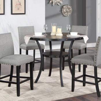 F2517-5PC 5PC SETS Counter Height Table + 4 Chairs