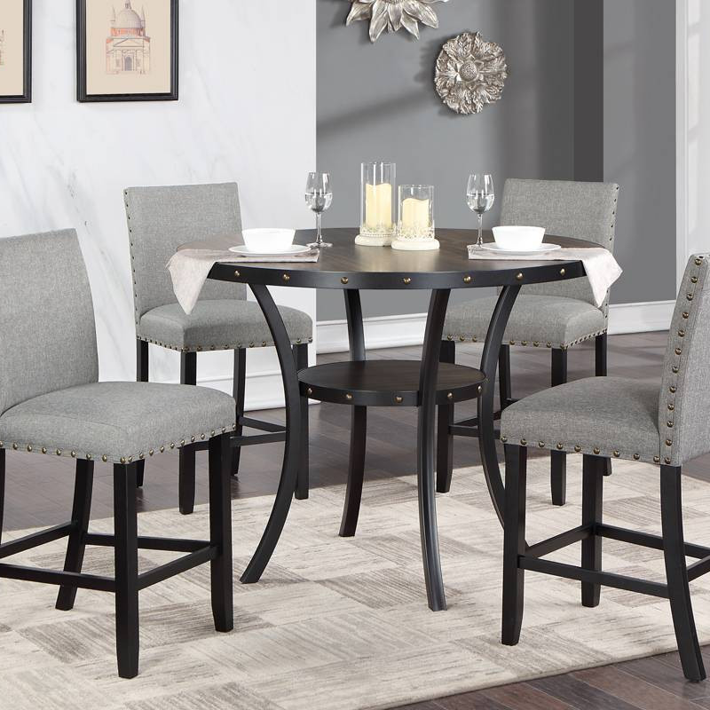 F2517-5PC 5PC SETS Counter Height Table + 4 Chairs