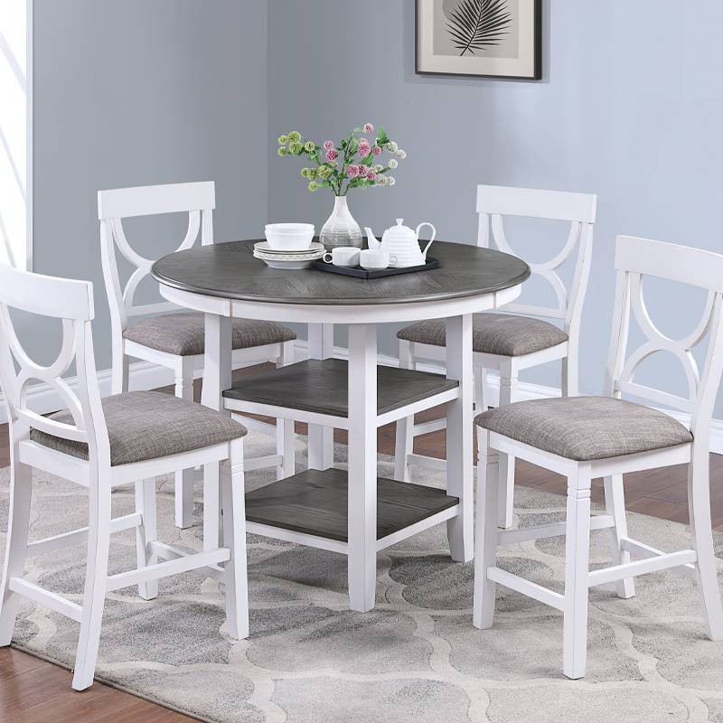 F2625 5-pcs Counter Height Dining Set