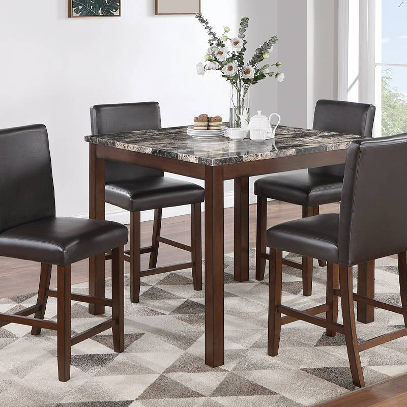 F2615 5-pcs Counter Height Dining Set