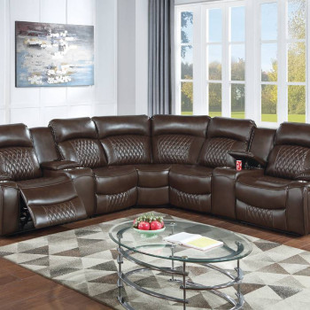 F86632 3-Piece Reclining Sectional Set