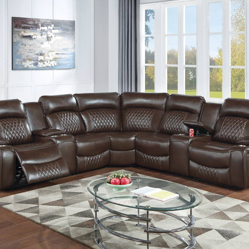 F86632 3-Piece Reclining Sectional Set