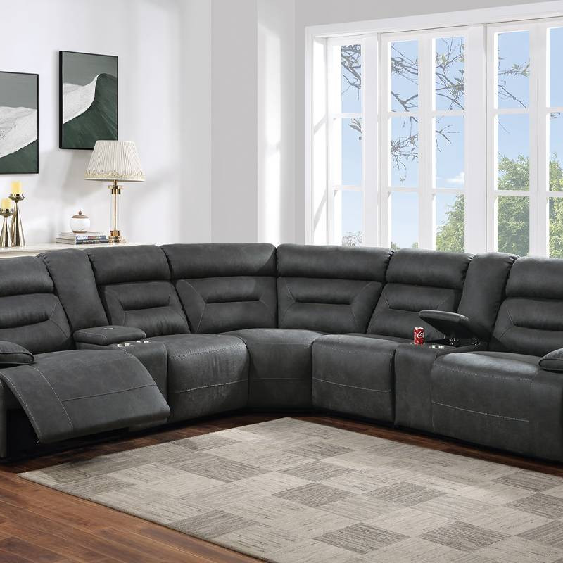 F86631 3-Piece Reclining Sectional Set