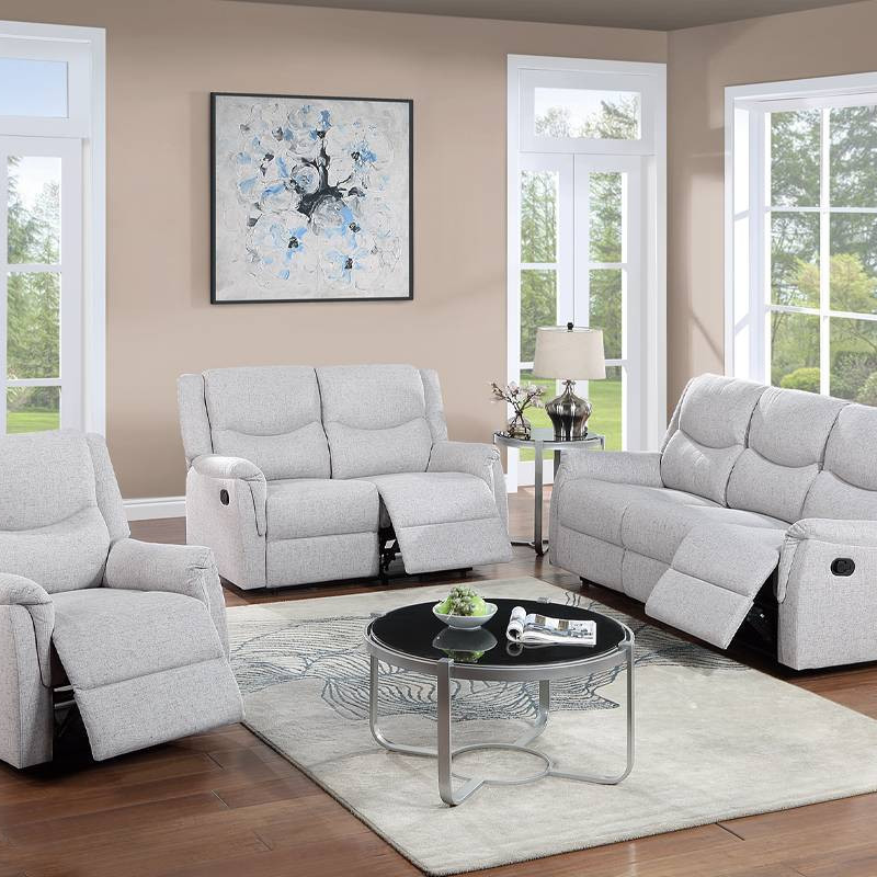 F8113-3PC 3PC SETS Recliner Sofa + Loveseat + Recliner