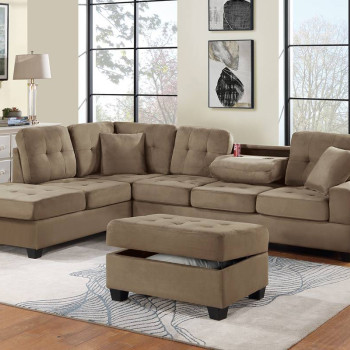 F8436 3-Piece Sectional Set W/ Ottoman