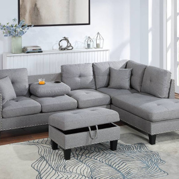 F8887 3-PCS SECTIONAL SET