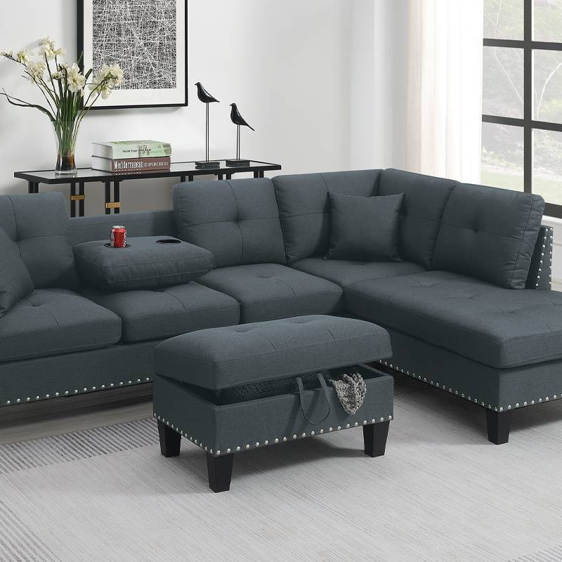 F8886 3-PCS SECTIONAL SET