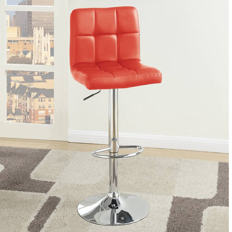 F1640 BARSTOOL W/GAS LIFT-RED