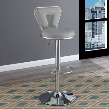 F1643 ADJUSTABLE BARSTOOL/GREY