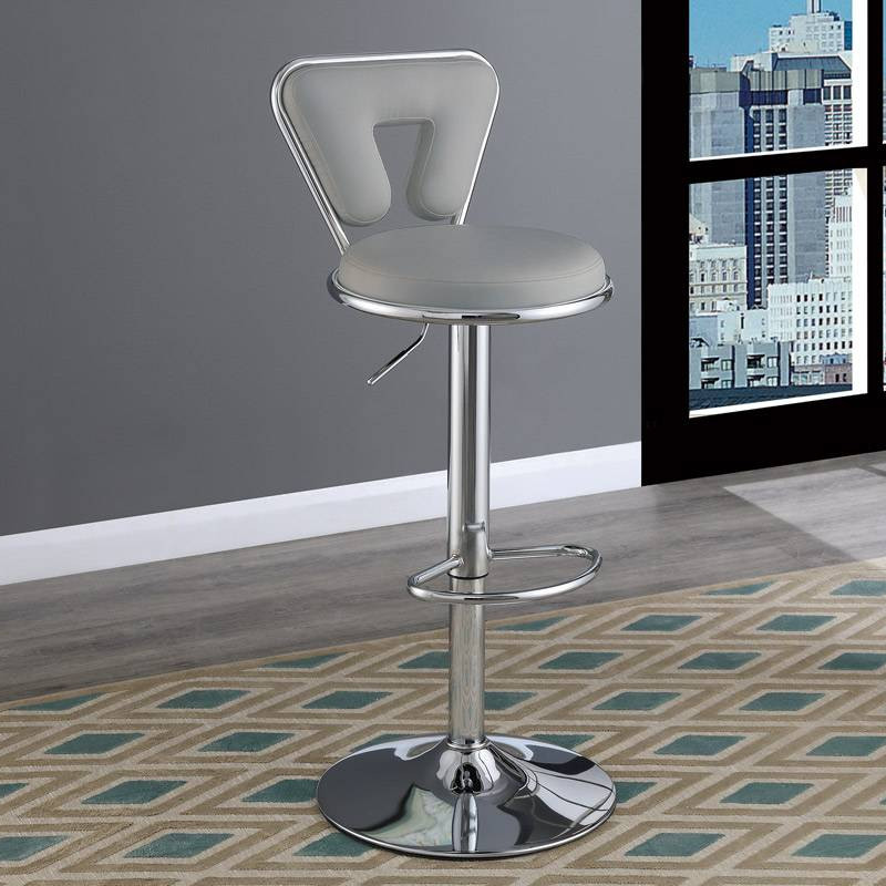 F1643 ADJUSTABLE BARSTOOL/GREY
