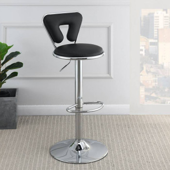 F1641 ADJUSTABLE BARSTOOL/BLACK