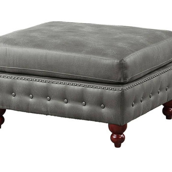 F8948 COCKTAIL OTTOMAN/SLATE GREY