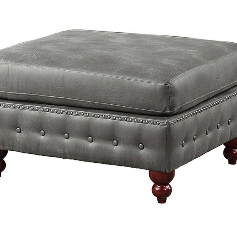 F8948 COCKTAIL OTTOMAN/SLATE GREY