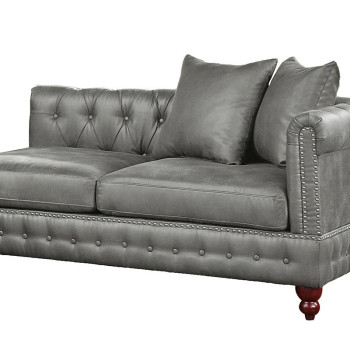 F8947 REVERSIBLE L/R ONE-ARM LOVESEAT/ SLATE GREY