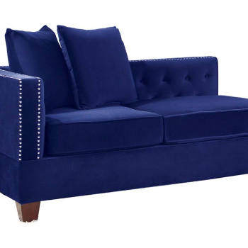F8943 REVERSIBLE L/R ONE-ARM LOVESEAT/ INDIGO