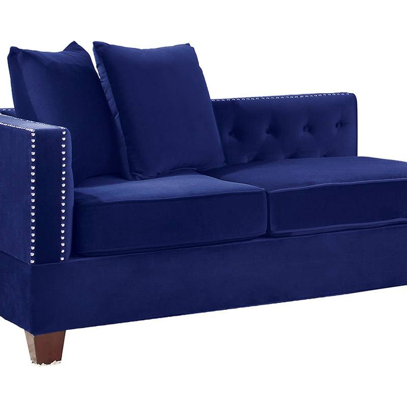 F8943 REVERSIBLE L/R ONE-ARM LOVESEAT/ INDIGO