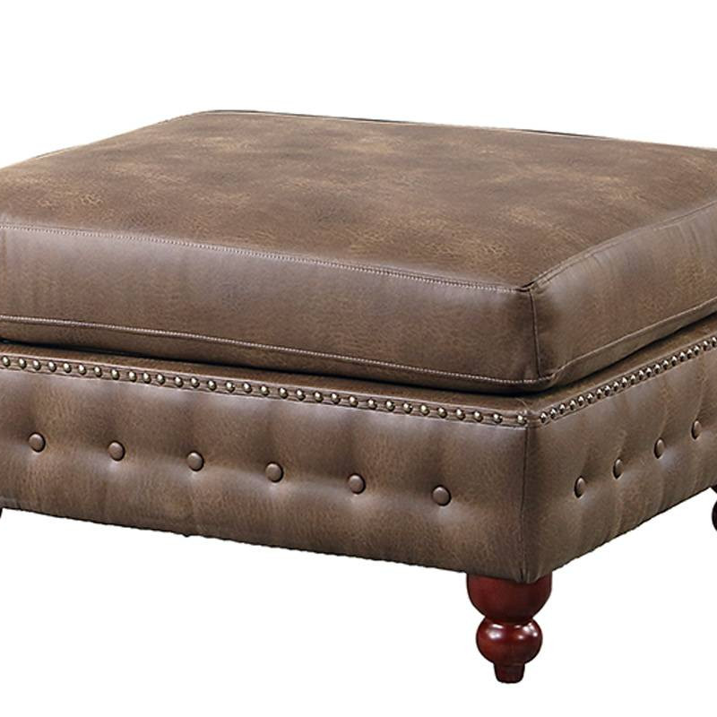 F8946 COCKTAIL OTTOMAN/DARK COFFEE