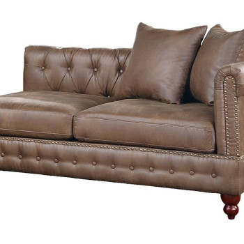 F8945 REVERSIBLE L/R ONE-ARM LOVESEAT/ DARK COFFEE