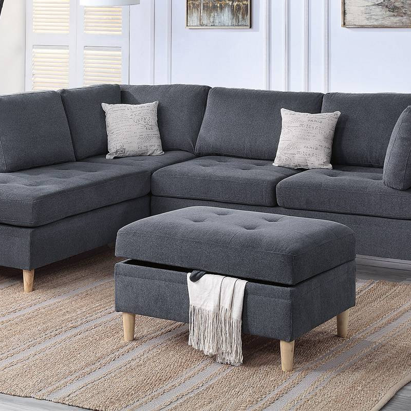 F8852 3-PC SECTIONAL SET CHARCOAL