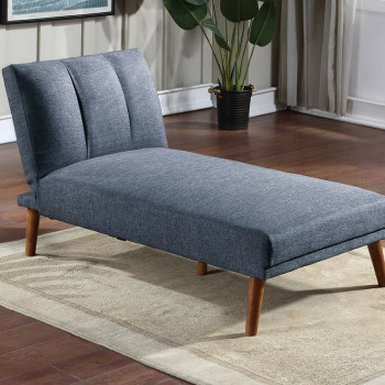 F8518 ADJUSTABLE CHAISE/ NAVY POLYFIBER